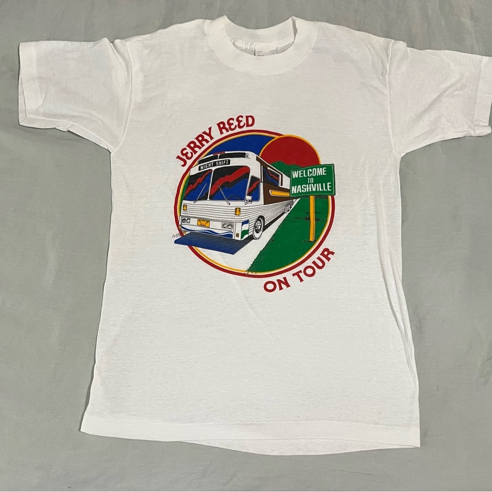 70s 80s Jerry Reed Vintage Country Music Concert T-Shirt Tee Smokey & the Bandit